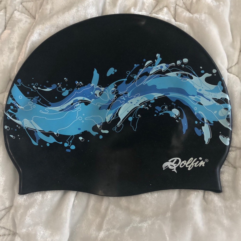 Dolfin Wave Silicon Swim Cap